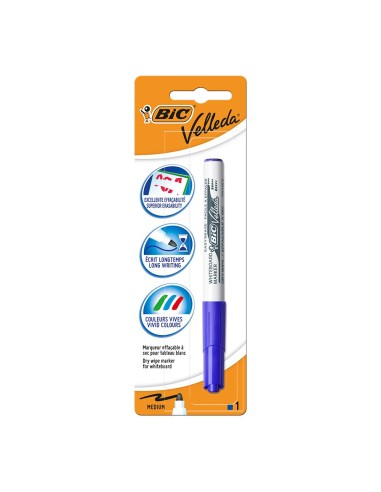 Marcador pizarra velleda 1741 azul blister