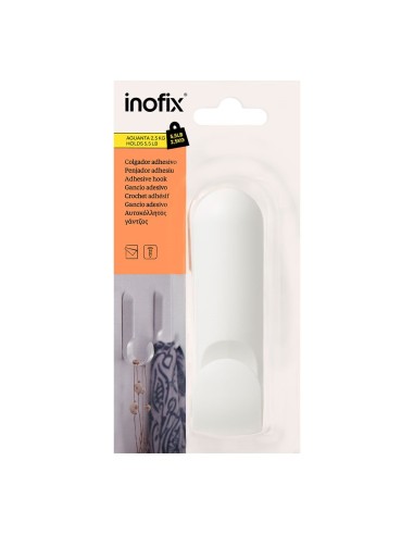 Colgador adhesivo atlas blanco