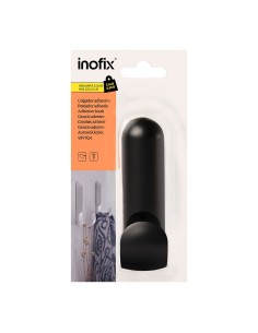 Colgador adhesivo atlas negro 2