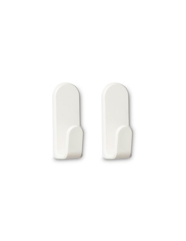 Colgador adhesivo taga blanco, 2 uds