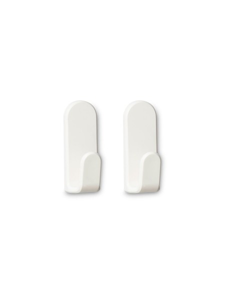 Colgador adhesivo taga blanco, 2 uds