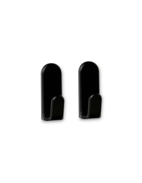 Colgador adhesivo taga negro, 2 uds