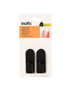 Colgador adhesivo taga negro, 2 uds 2