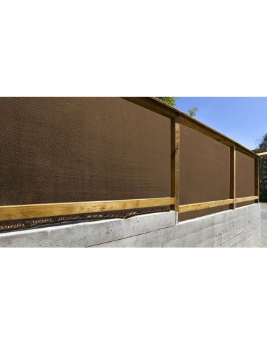 Malla ocultación marrón 1,5 x 5 m