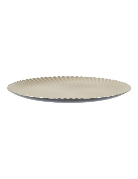 Plato decoración polipropileno champán ø33 x 1,5 cm