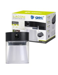 Aplique solar LED Serie Laconi redondo con sensor de movimiento y crepuscular 4W 3000 - 4000 - 6500K 2