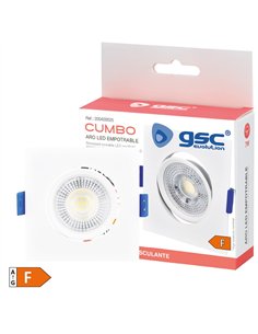 Aro basculante cuadrado empotrable LED Cumbo 7W 3000K Blanco 2