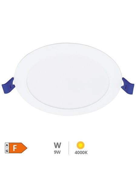 Downlight empotrable LED redondo Belur 9W 4000K Blanco