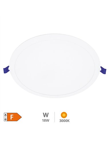 Downlight empotrable LED redondo Belur 18W 3000K Blanco