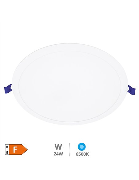 Downlight empotrable LED redondo Belur 24W 6500K Blanco