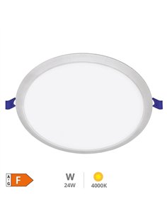 Downlight empotrable LED redondo Belur 18W 4000K Gris