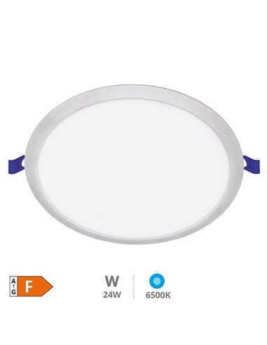 Downlight empotrable LED redondo Belur 18W 6500K Gris