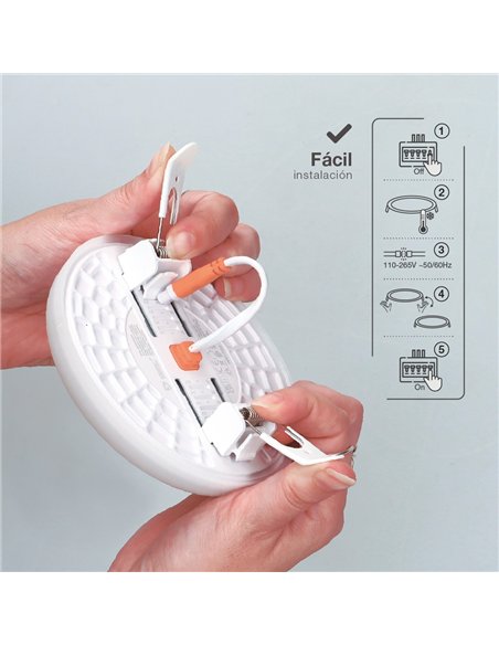 Downlight LED Larissa empotramiento regulable 18W 3000-4000-6500K