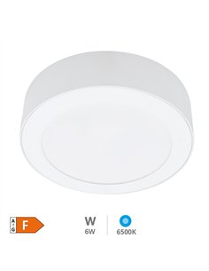 Downlight superficie LED redondo Bogur 6W 6500K Blanco