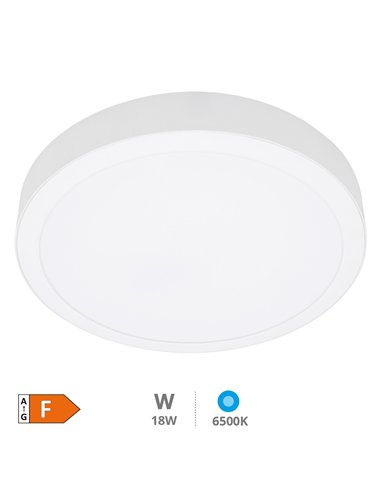 Downlight superficie LED redondo Bogur 12W 6500K Blanco