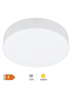 Downlight superficie LED redondo Bogur 18W 4000K Blanco