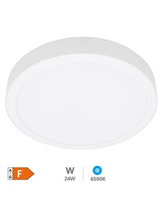 Downlight superficie LED redondo Bogur 24W 6500K Blanco