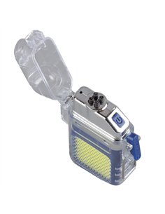 Linterna LED COB 2W con mechero eléctrico