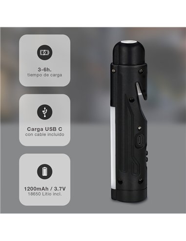 Linterna LED de seguridad 1.2W