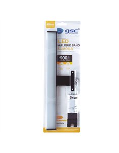 Aplique baño LED Laksa 8W 4000K IP44 Negro 2