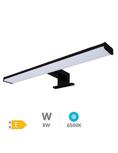 Aplique baño LED Laksa 8W 6500K IP44 Negro