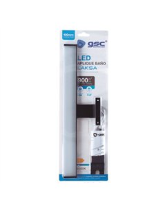 Aplique baño LED Laksa 8W 6500K IP44 Negro 2