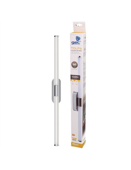 Aplique baño LED Tolfa 8W 4000K IP44