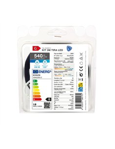 Kit 3M Tira de LED 6W/M IP20 6000K-6500K preparado