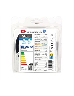 Kit 6,5M Tira de LED 6W/M IP20 6000K-6500K preparado