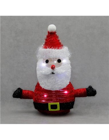 Papá Noel plegable LED 300mm Luz fría