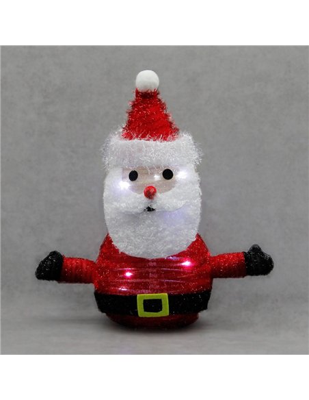 Papá Noel plegable LED 300mm Luz fría