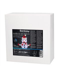 Muñeco de nieve plegable LED 300mm Luz fría 2