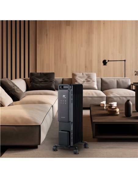 Radiador de aceite 9 elementos Durasil con mando Máx. 2000W