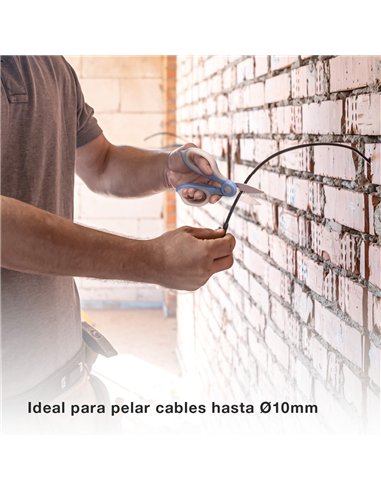 Tijera electricista con funda