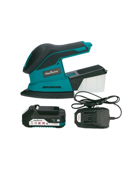 Kit lijadora inalámbrica con batería 20V