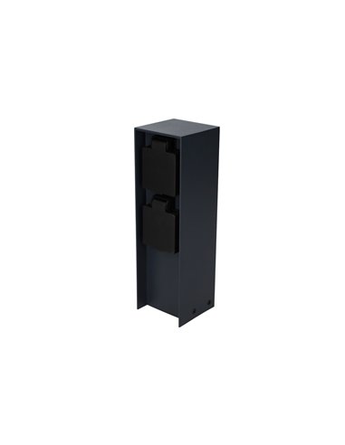 Columna enchufe jardín con tapas 2T IP44