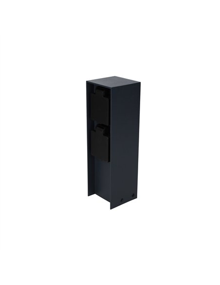 Columna enchufe jardín con tapas 2T IP44