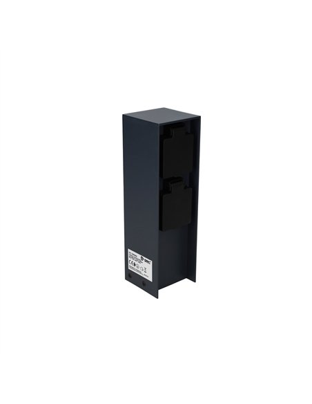 Columna enchufe jardín con tapas 2T IP44