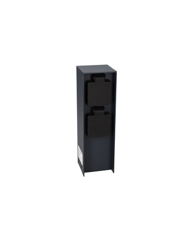 Columna enchufe jardín con tapas 2T IP44