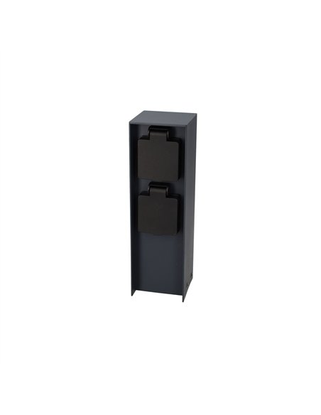 Columna enchufe jardín con tapas 2T IP44