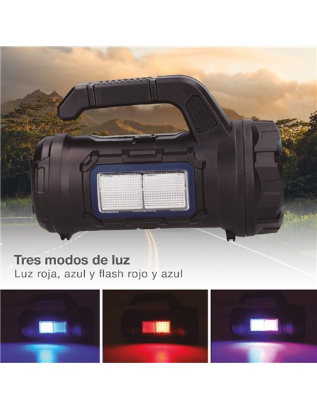 Linterna multiusos 10W con caja de herramientas recargable USB