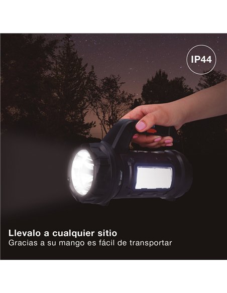 Linterna multiusos 10W con caja de herramientas recargable USB