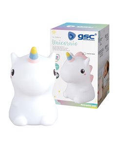 Luz de noche infantil LED Unicornio 1W RGB batería recargable 2
