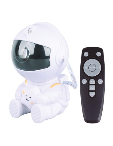 Luz de noche infantil LED Astronauta proyector galaxia