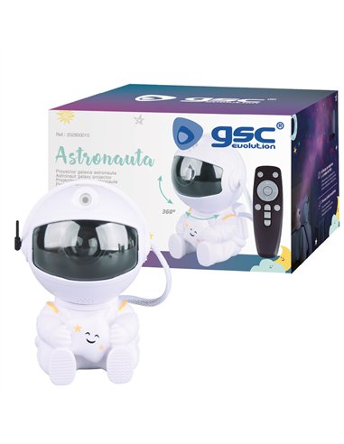 Luz de noche infantil LED Astronauta proyector galaxia