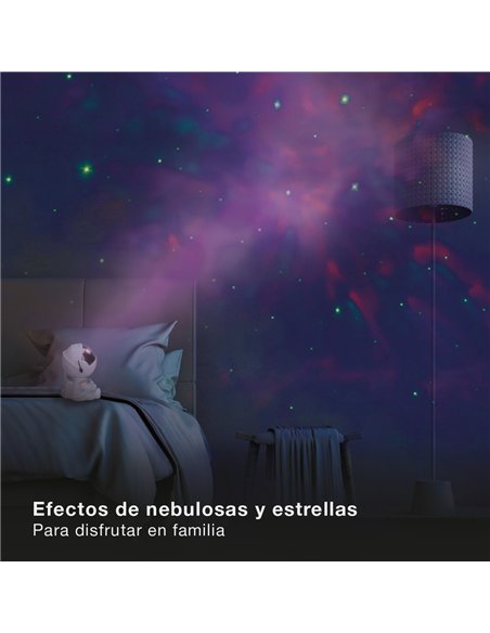 Luz de noche infantil LED Astronauta proyector galaxia