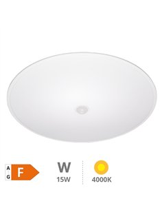 Plafón techo LED Celano con sensor de movimiento 15W 4000K