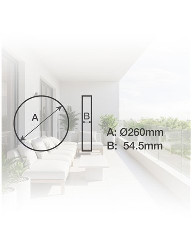 Plafón techo LED Celano con sensor de movimiento 15W 4000K