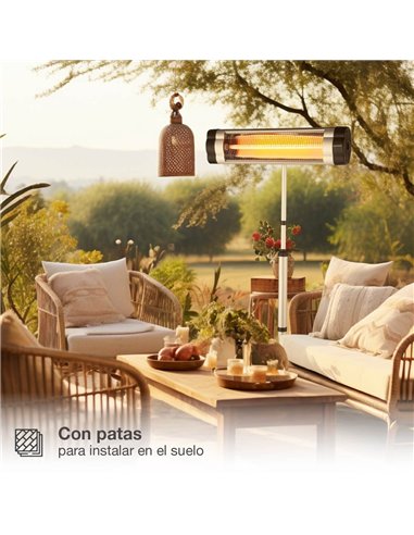 Estufa para exterior tubos de carbono Bayir Máx. 2000W