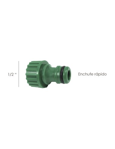 Adaptador Manguera Plastico 1/2 Hembra Granel